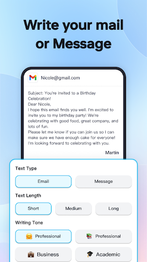 Screenshot of TypeEasy-AI Keyboard & Writer