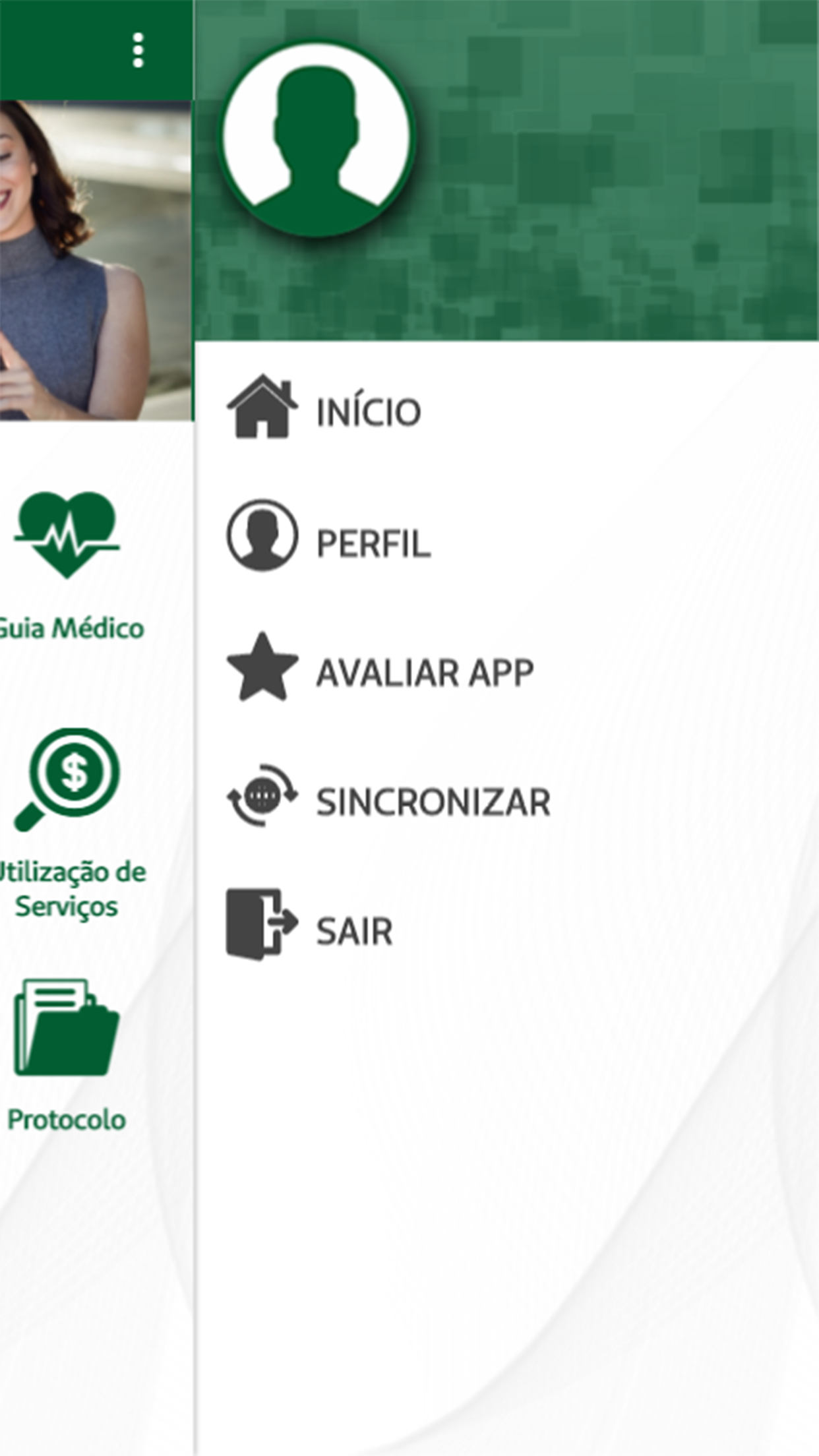 Android application Unimed Teresina screenshort