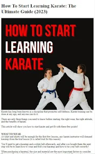 How to Do Karate Training