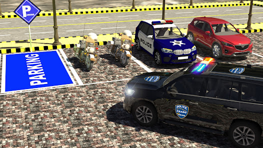 Police Prado Parking Car Games  screenshots 1