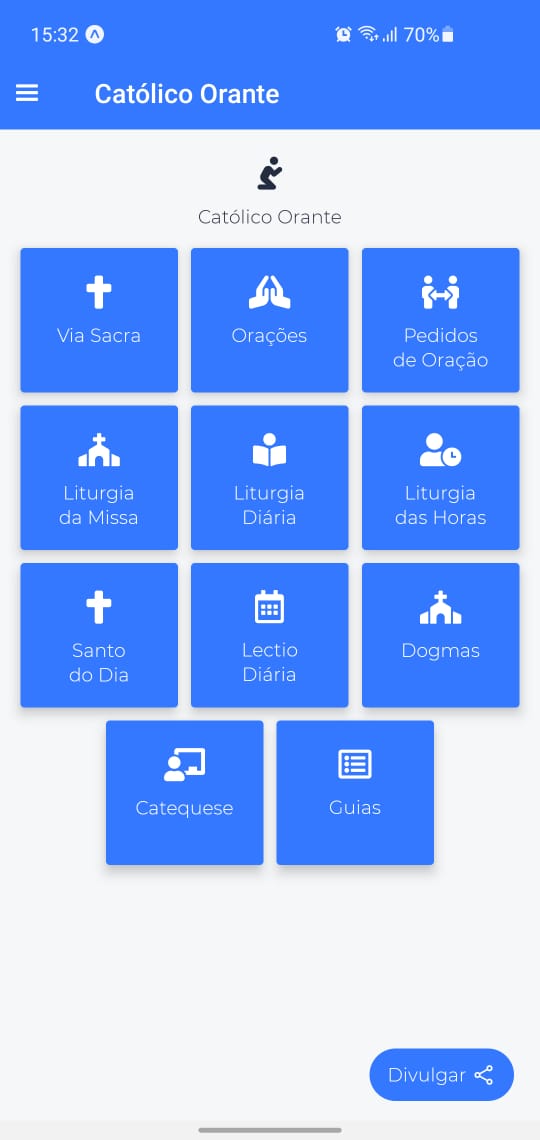 Android application Catolico Orante screenshort