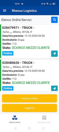 Android application Rhenus Logistics screenshort