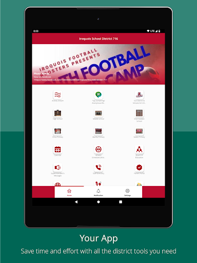 Android application Iroquois School District 716 screenshort