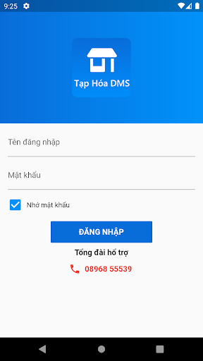 Android application Tạp Hoá DMS screenshort