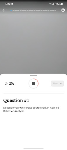 Applicant Interview Screen 3