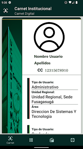 Android application Ucundinamarca screenshort