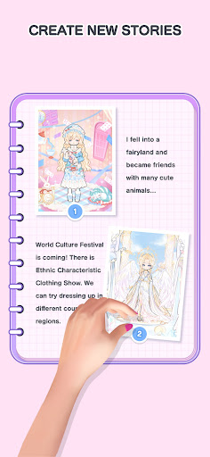 Pink Paper Doll Screen 3