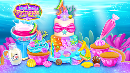 screenshot of Mermaid Glitter Cake Maker