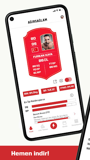 Android application Ağırsağlam Hesaplayıcı screenshort