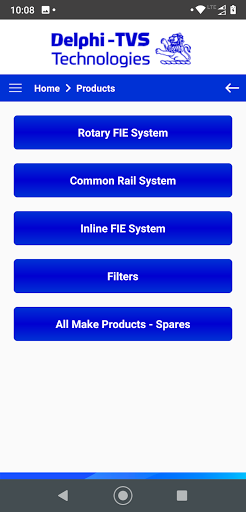 Delphi-TVS Catalogue Screen 3