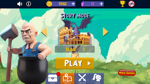 Android application Climby Hammer man screenshort