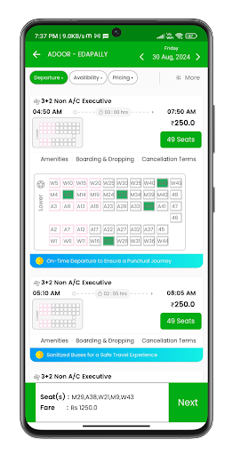 Saranya Motors - Bus Tickets Screen 3