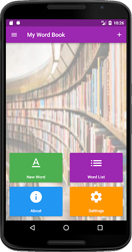 Android application Word Book screenshort