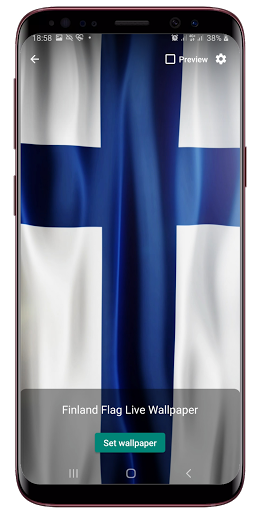 Finland Flag Live Wallpaper Screen 2