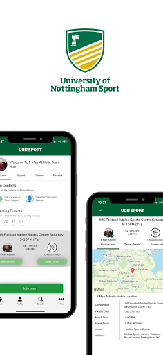 Android application UoN Intramural Sport screenshort