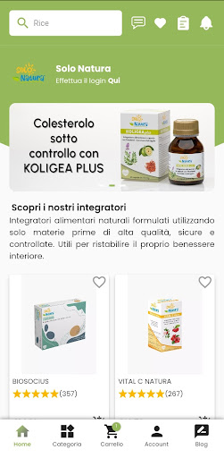 Android application Solo Natura screenshort