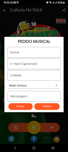 Cultura FM 104,9 Nova Olímpia Screen 3