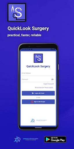Android application QuickLook Surgery screenshort