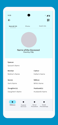 Android application وفيات - Wafeyyat‎ screenshort
