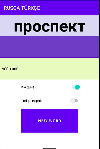 RUSÇA TÜRKÇE KELİME EZBER Screen 3