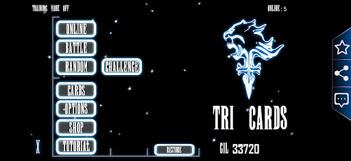 Triple Cards Trading Card Game Screen 2