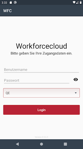 Android application WFM 2.0 screenshort