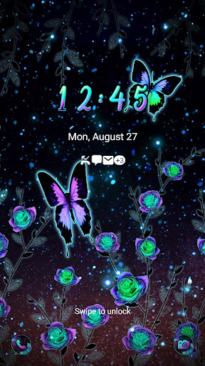 Dark Sky with Roses- Wallpaper Screen 2