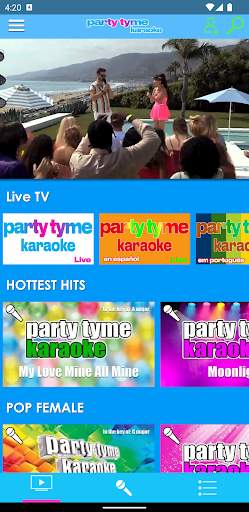 Android application Party Tyme Karaoke screenshort