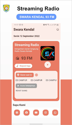 Android application LPPL Radio Swara Kendal FM screenshort