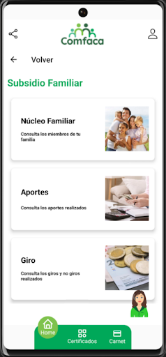 ComfacaApp Screen 3
