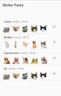 Best Cat Stickers for Chat WAStickerApps Screenshot