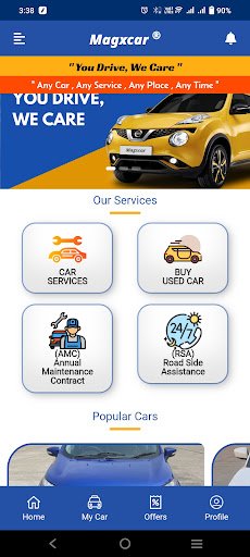Android application Magxcar - Car Service screenshort