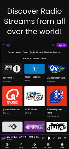 Android application MUSIVEO screenshort