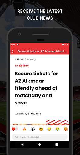 Southampton FC App Screen 2