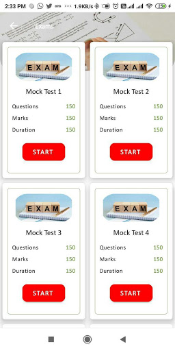 Android application Exam Kranti 4.0 screenshort