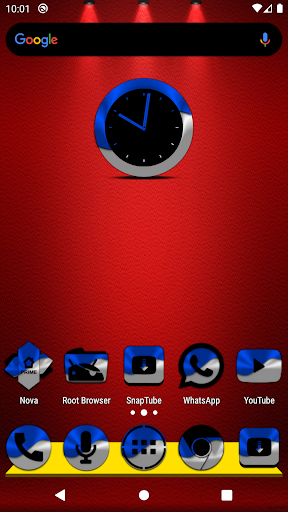 Android application Half Light Blue Icon Pack screenshort