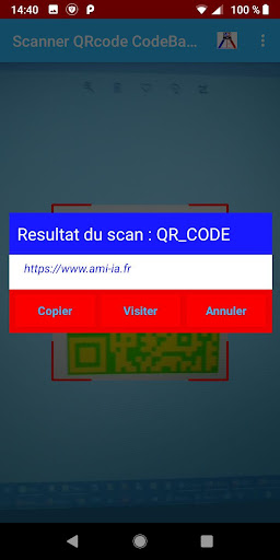 Scanner QRcode CodeBarre Ami-I