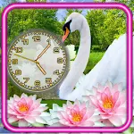 Cover Image of Скачать Swans Lotus Clock  APK