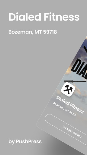 Android application Dialed Fitness screenshort