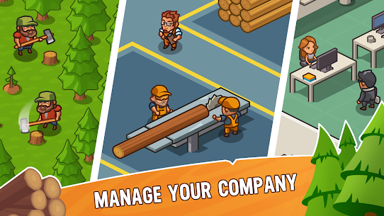 Lumber Inc Tycoon MOD APK (Unlimited Diamonds) 2