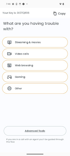 Fibernetics Support Screen 2