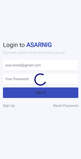 Android application Asarnig screenshort