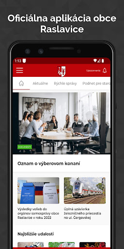 Android application Raslavice screenshort