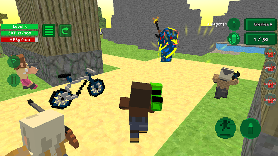 Screenshot 16 Blocky Island Rampage android