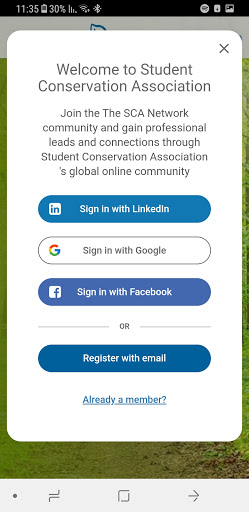 The SCA Network Screen 2