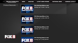 screenshot of FOX 8 WVUE Mobile