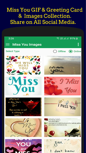 Miss You GIF Images Collection Screen 3
