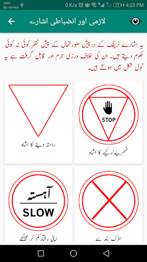 Traffic Signs Pakistan Screen 3