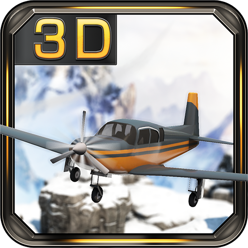 Snow Airplane 3D Flight Race  Icon