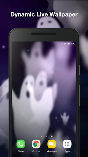 Android application Halloween Ghost Live Wallpaper screenshort
